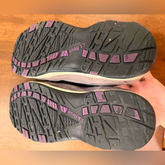 LL Bean Waterproof Insulated Suede Sneakers women 7 wide Outdoor Hiking Camping - Picture 5 of 9